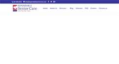 Desktop Screenshot of dependableseniorcare.com